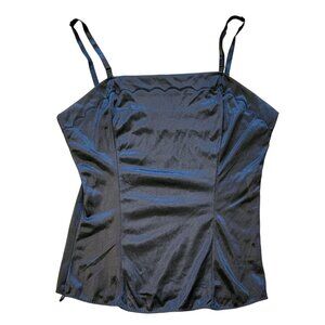 Women's Vintage Black Camisole Size M By Mel-Lin Adjustable Straps